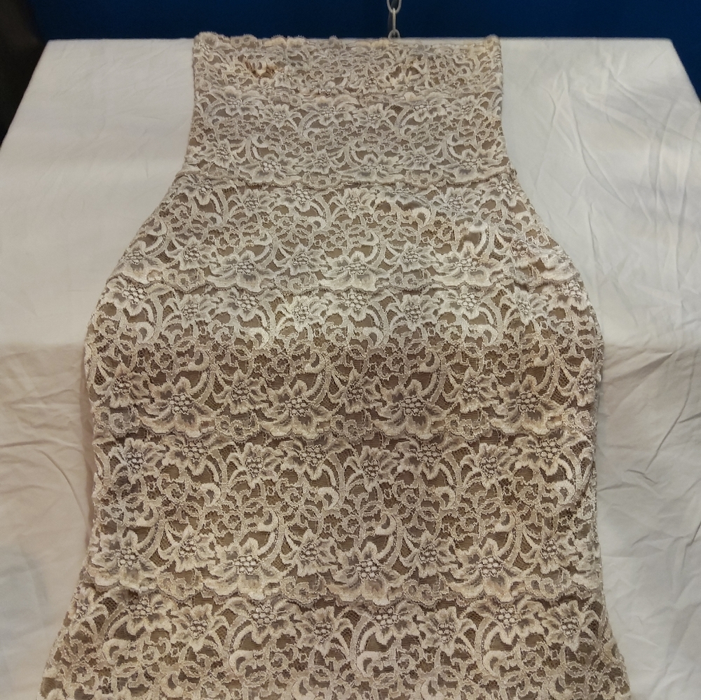 Champagne lace dress